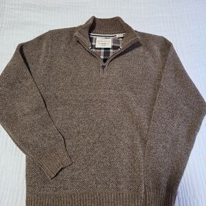 Weatherproof Men's Brown Half-Zip Sweater